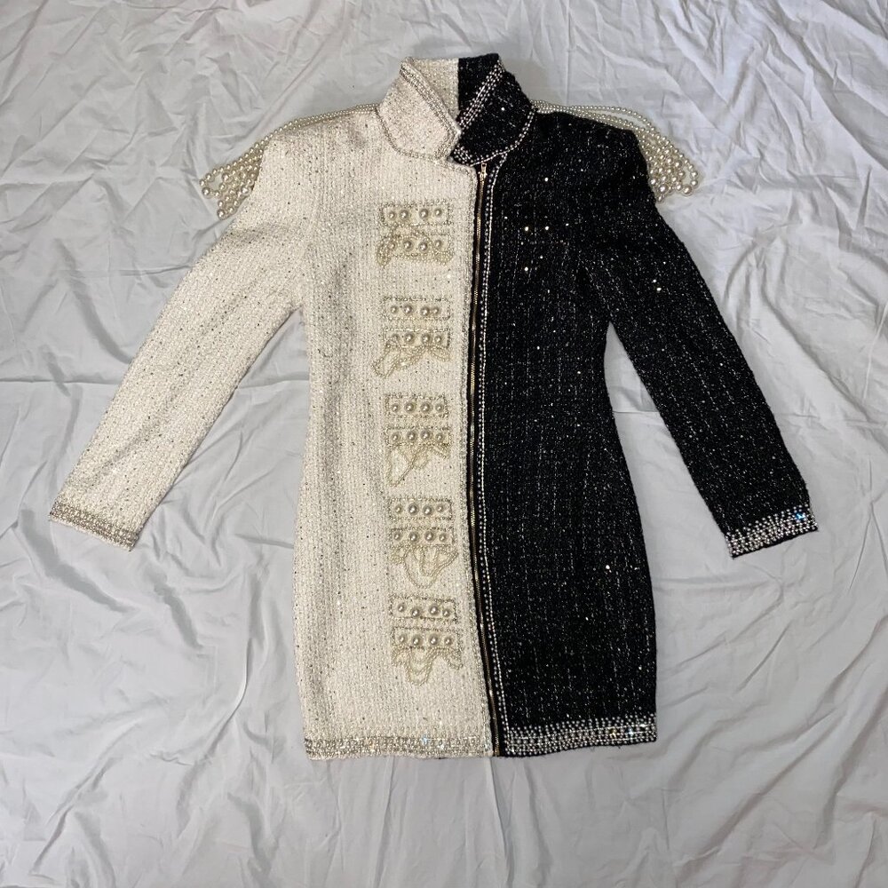 Women's Dramatic Bedazzled Coat - L'atiste